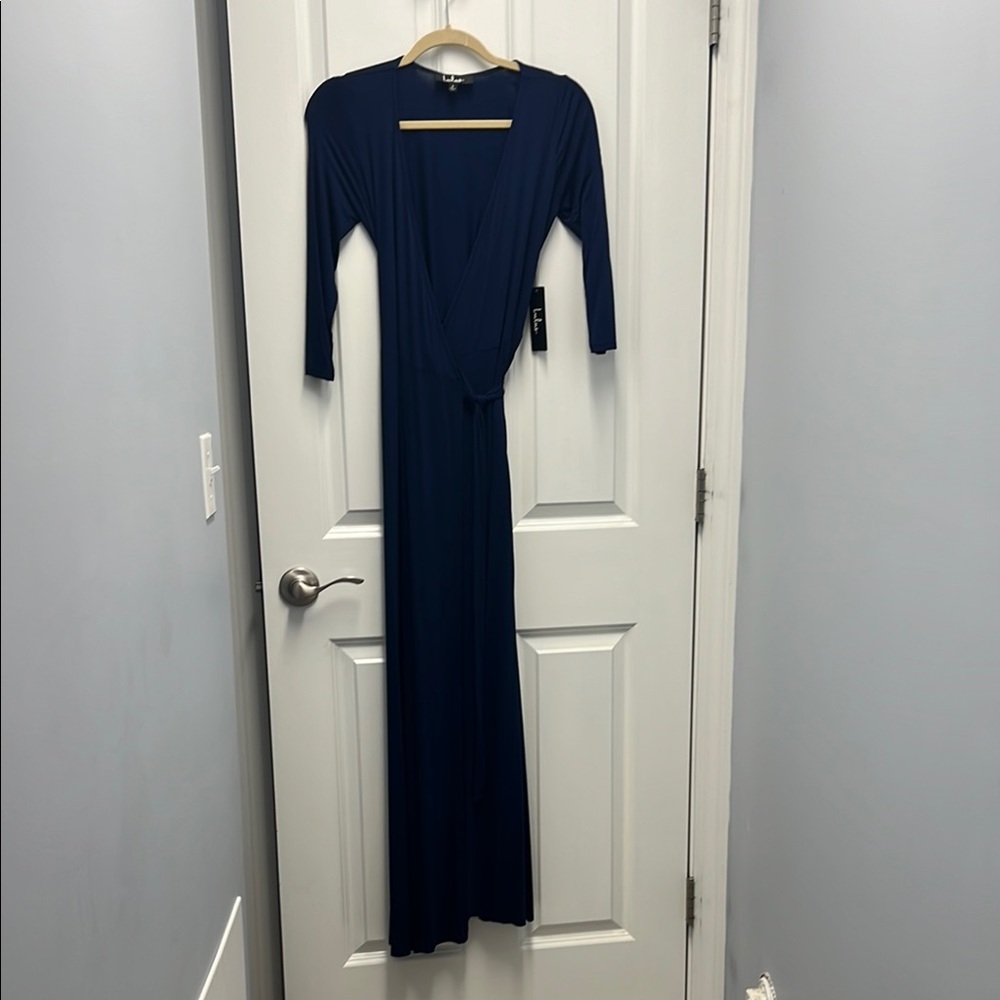 Elegant Navy Blue Maxi Dress